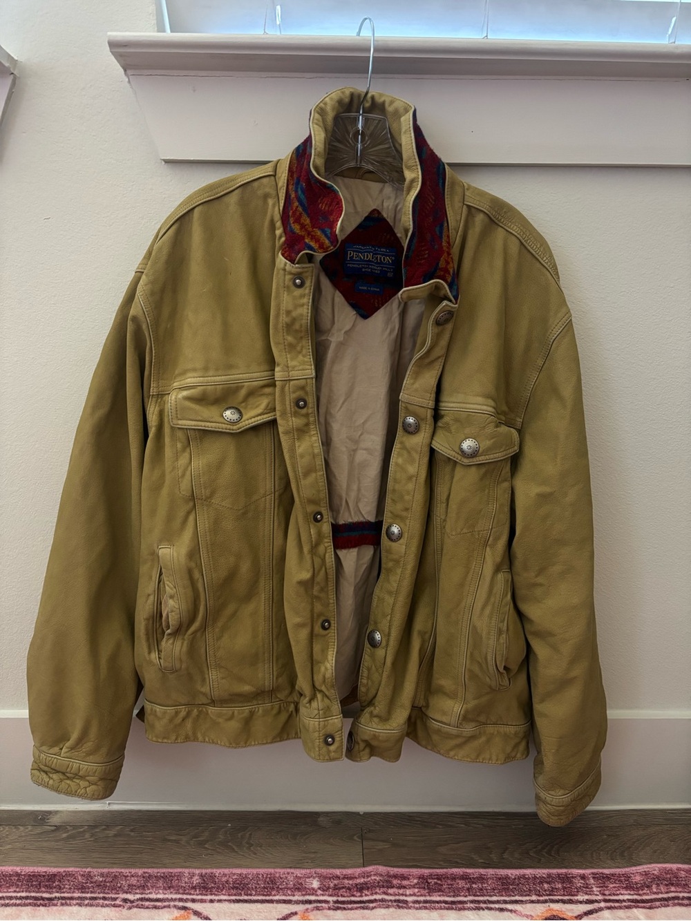 Vintage Pendleton Buffalo Leather Jacket